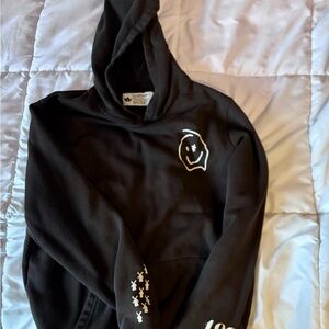 Black Hoodie with Graphic Design